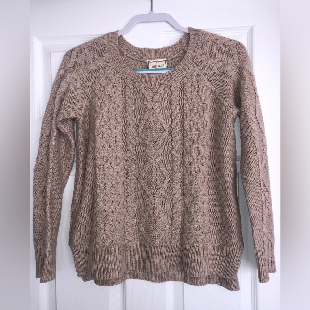 Knitted Tan Sweater